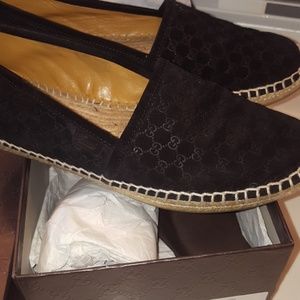 Gucci Suede Espedrill Loafers 8 (38+)